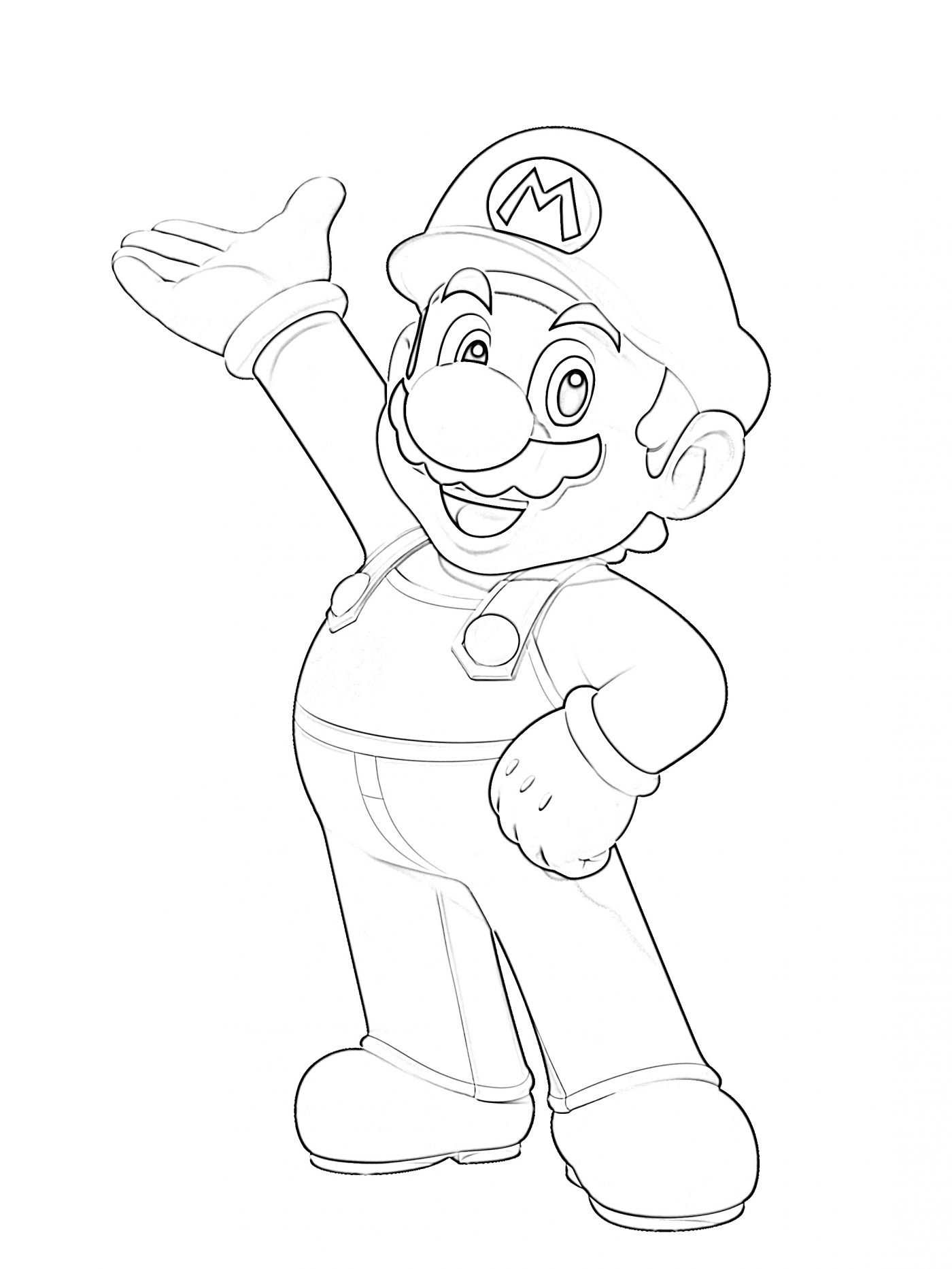 Free Printable Mario Coloring Pages Printable Templates