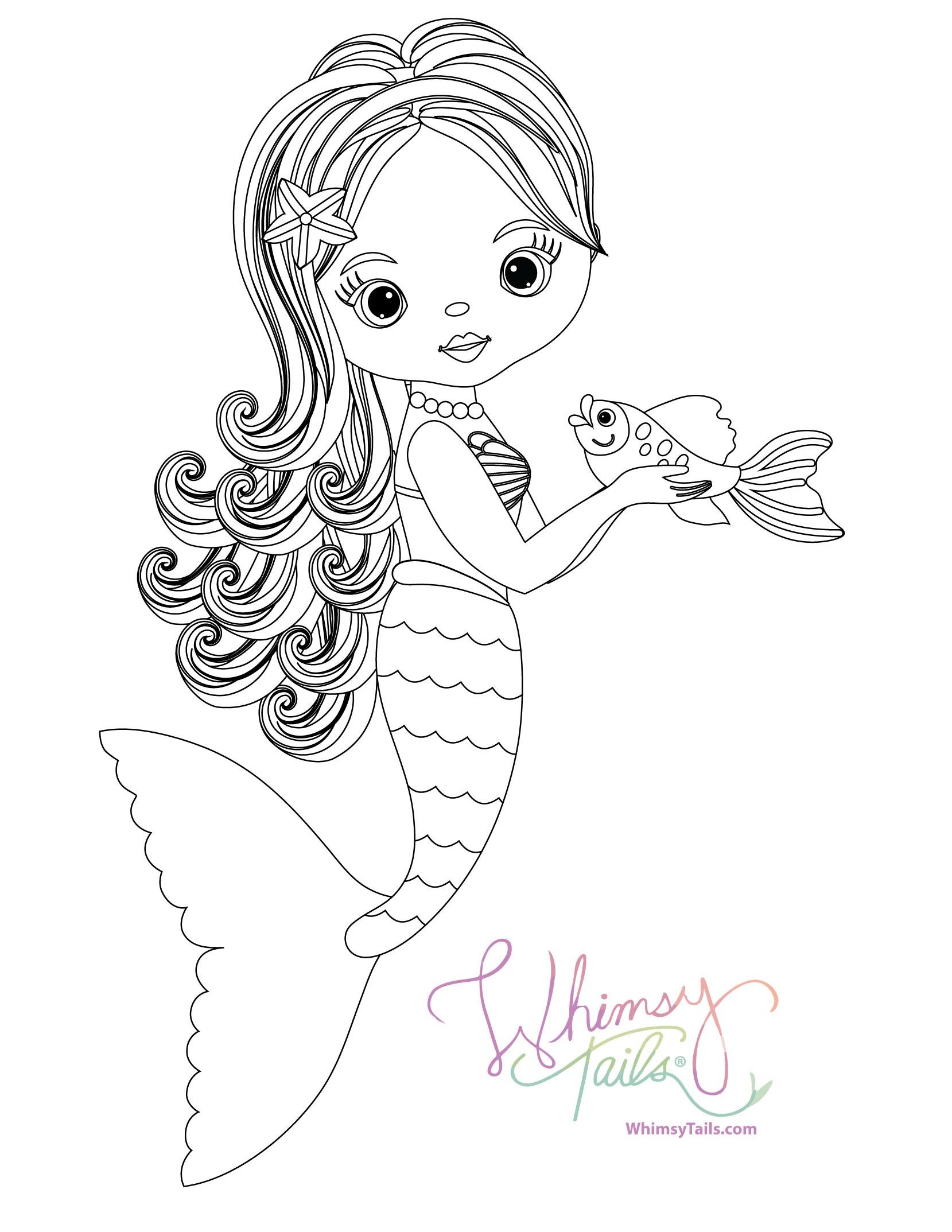 Free Printable Mermaid Tail Template