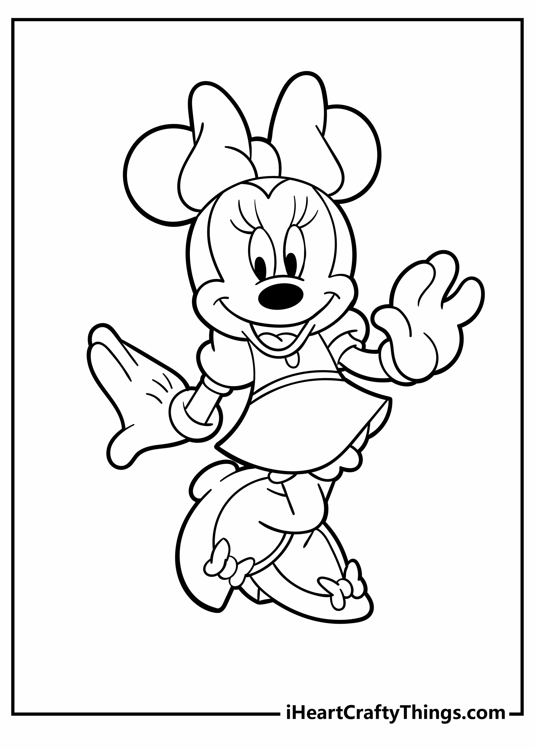 Printable Coloring Pages Minnie Mouse