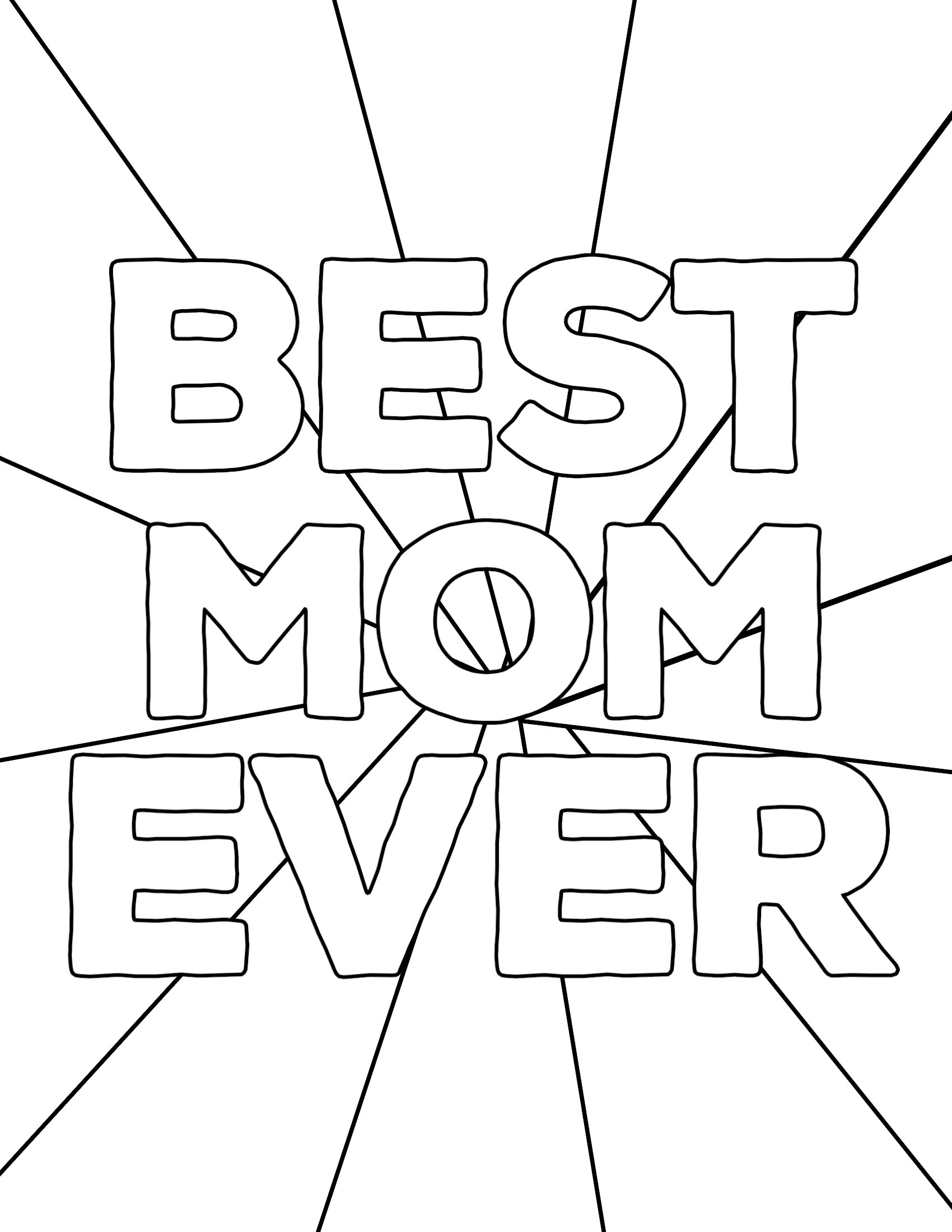 Happy Mothers Day Coloring Pages