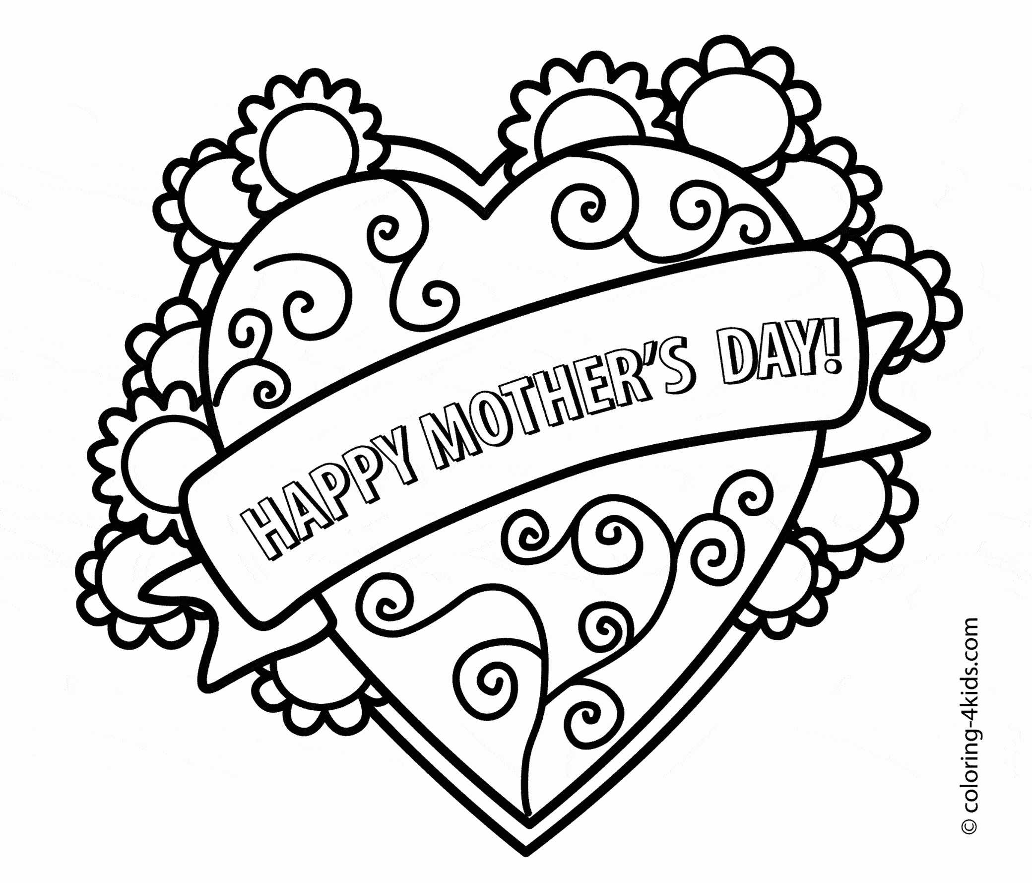 Free Printable Mother S Day Coloring Pages