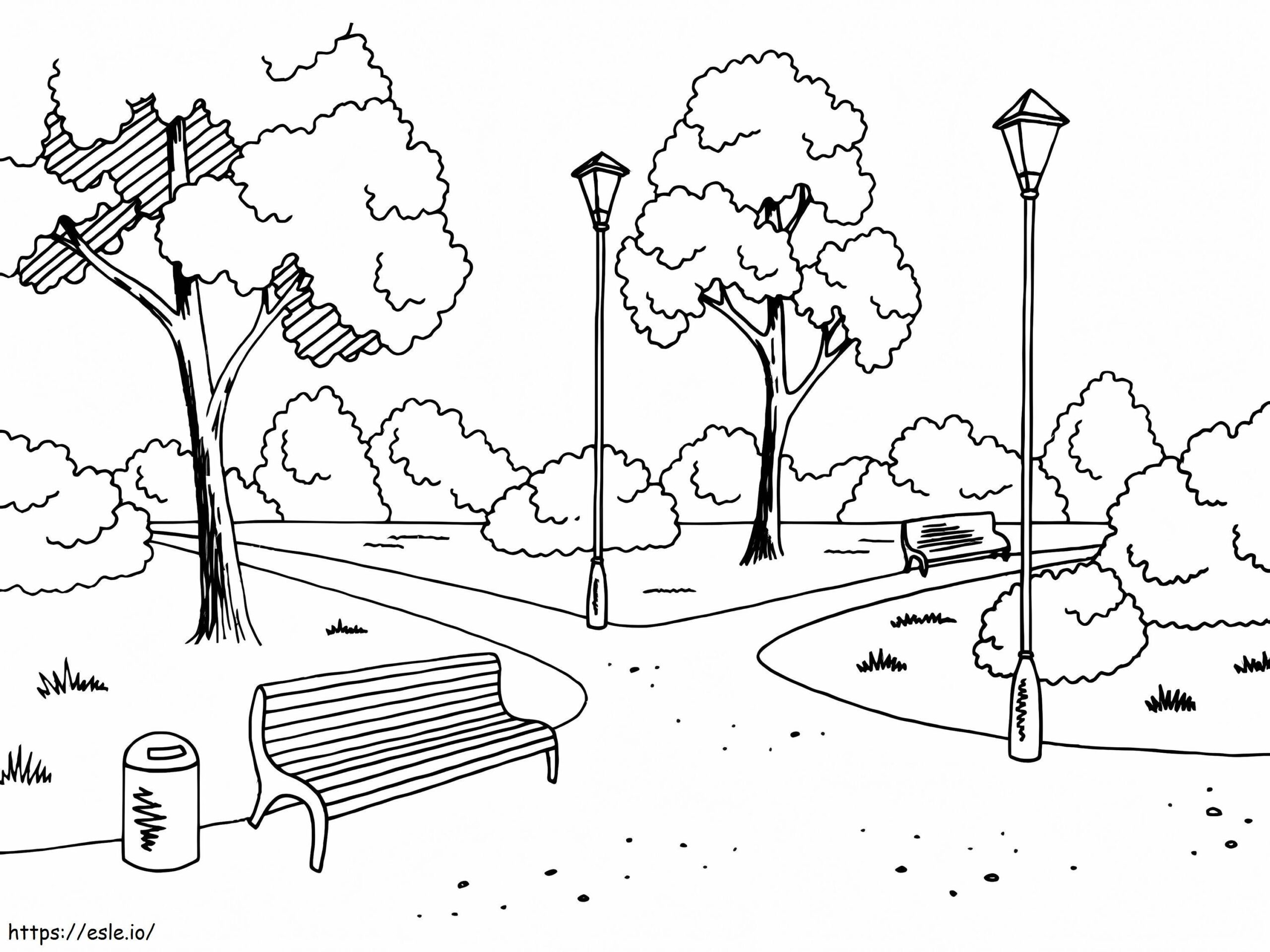 Park Coloring Pages Printable