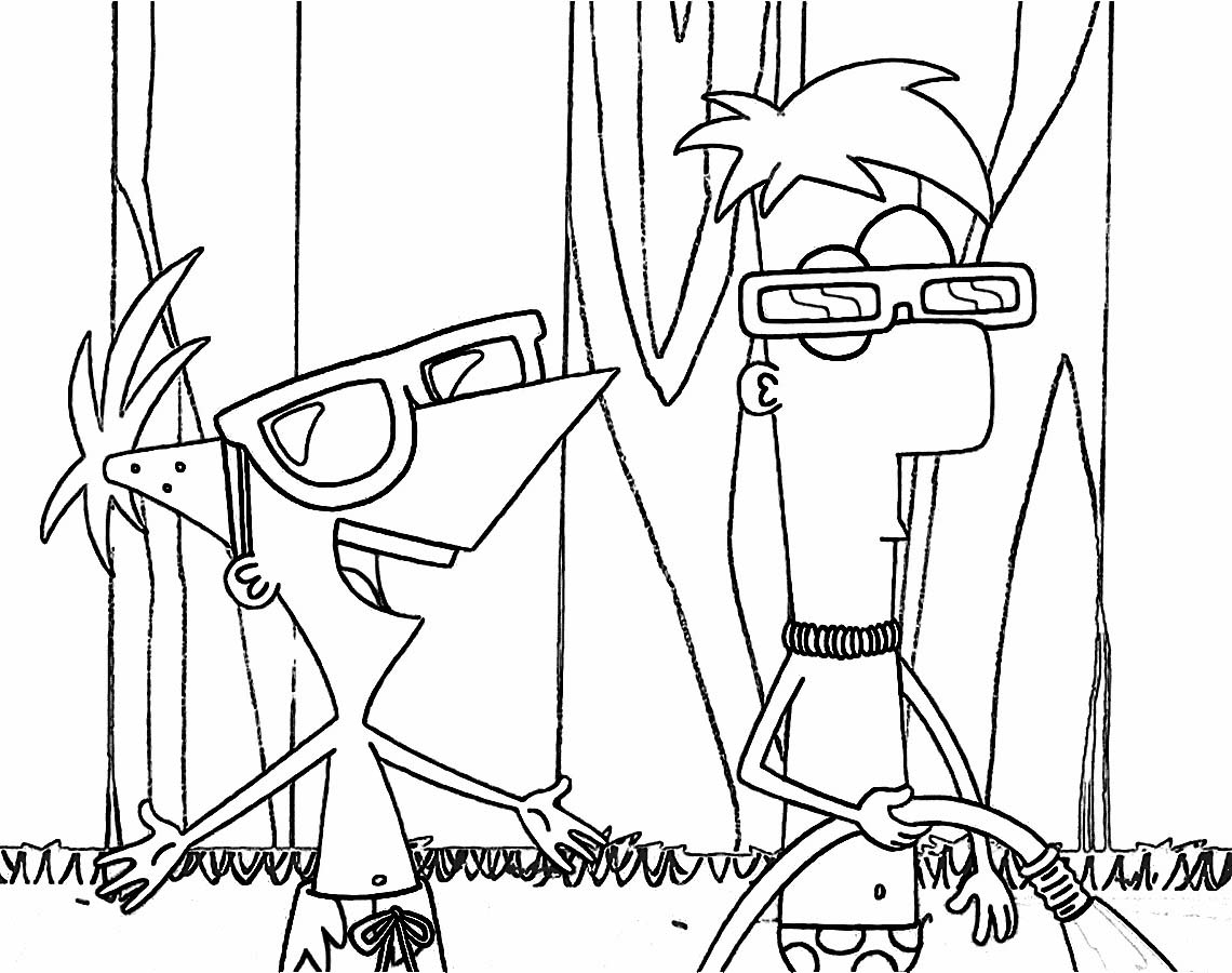 Phineas And Ferb Coloring Pages