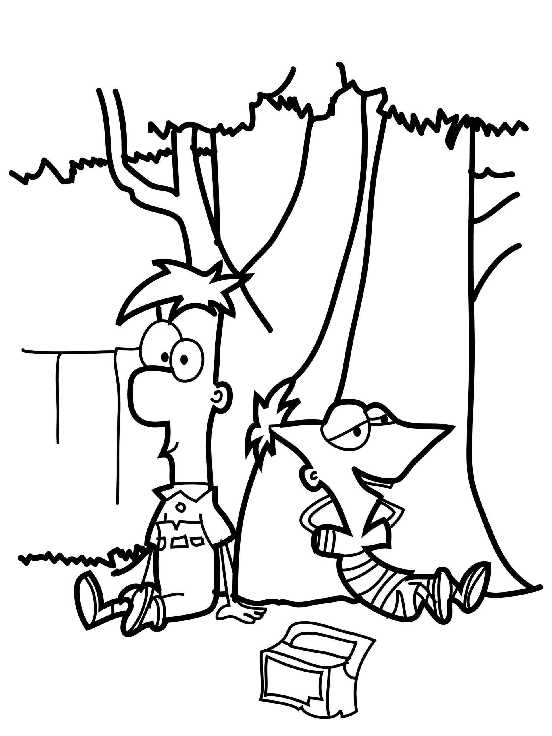 Free Printable Phineas And Ferb Coloring Pages For Kids