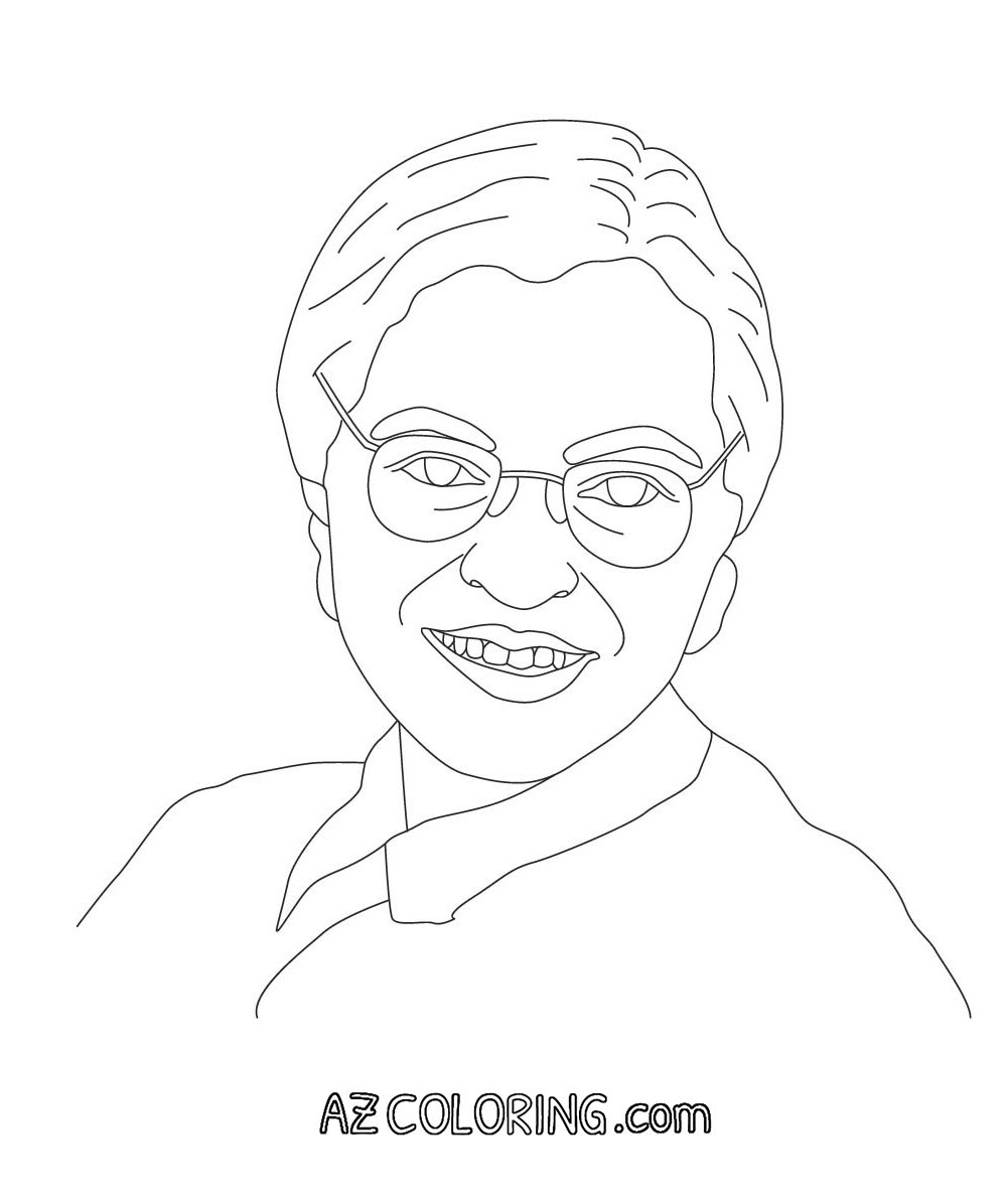 Rosa Parks Coloring Page