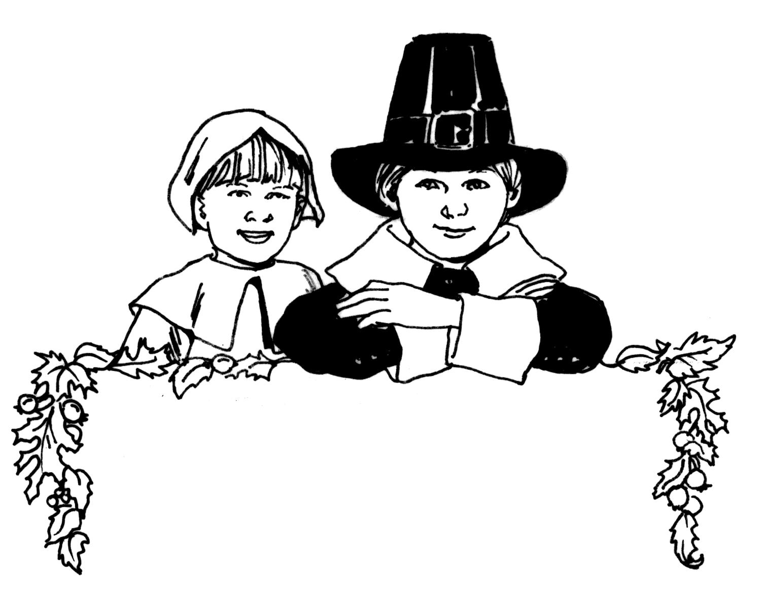 Pilgrim Coloring Pages Free Printable