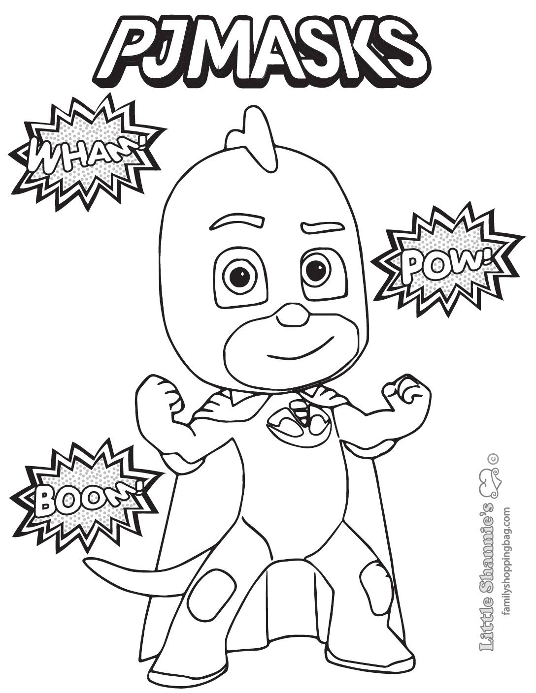 Free Printable PJ Masks Coloring Pages And More Lil Shannie