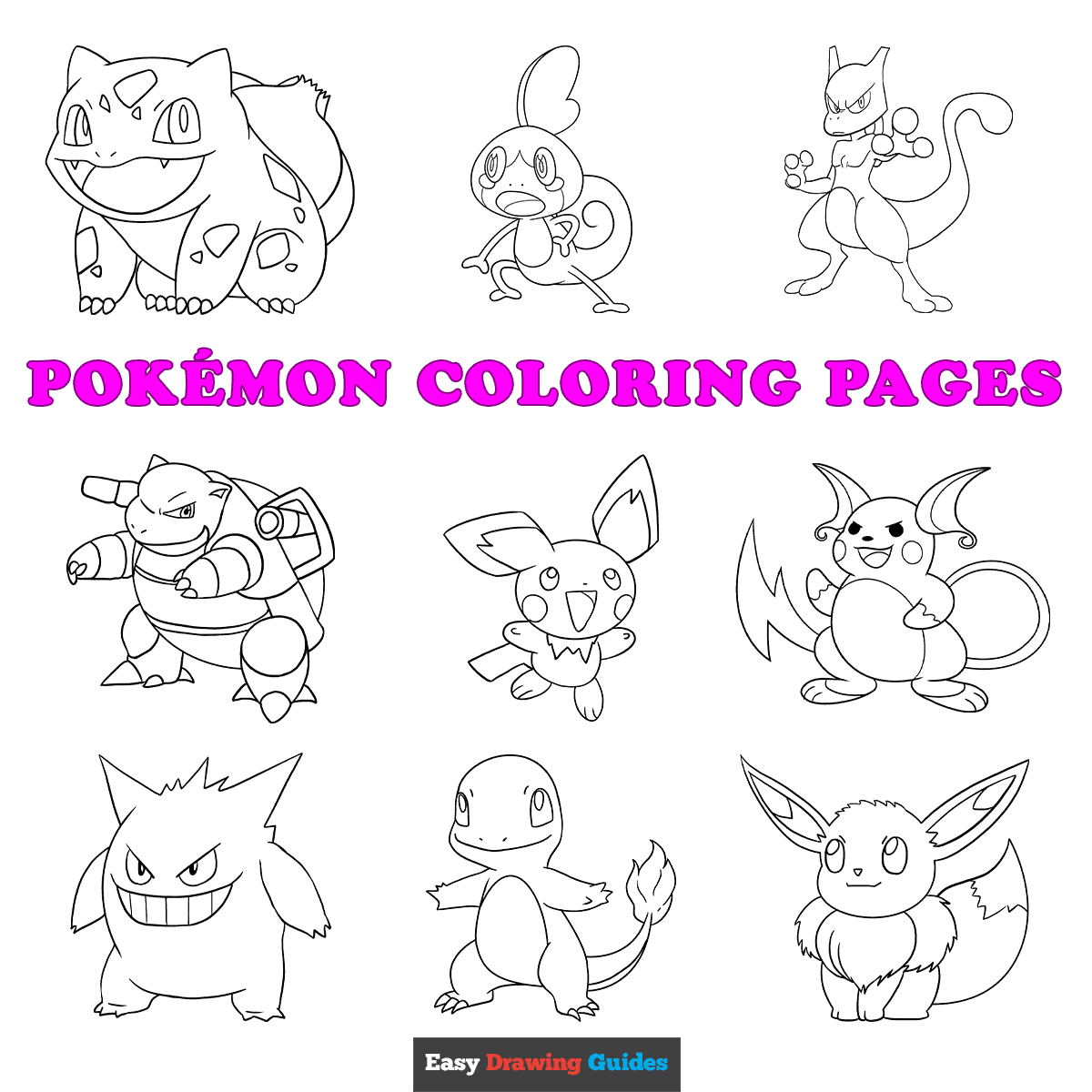 Free Printable Pok Mon Coloring Pages For Kids