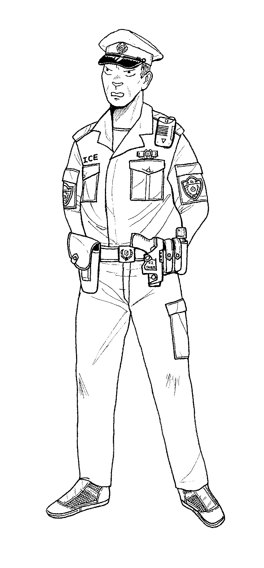 Police Officer Coloring Pages