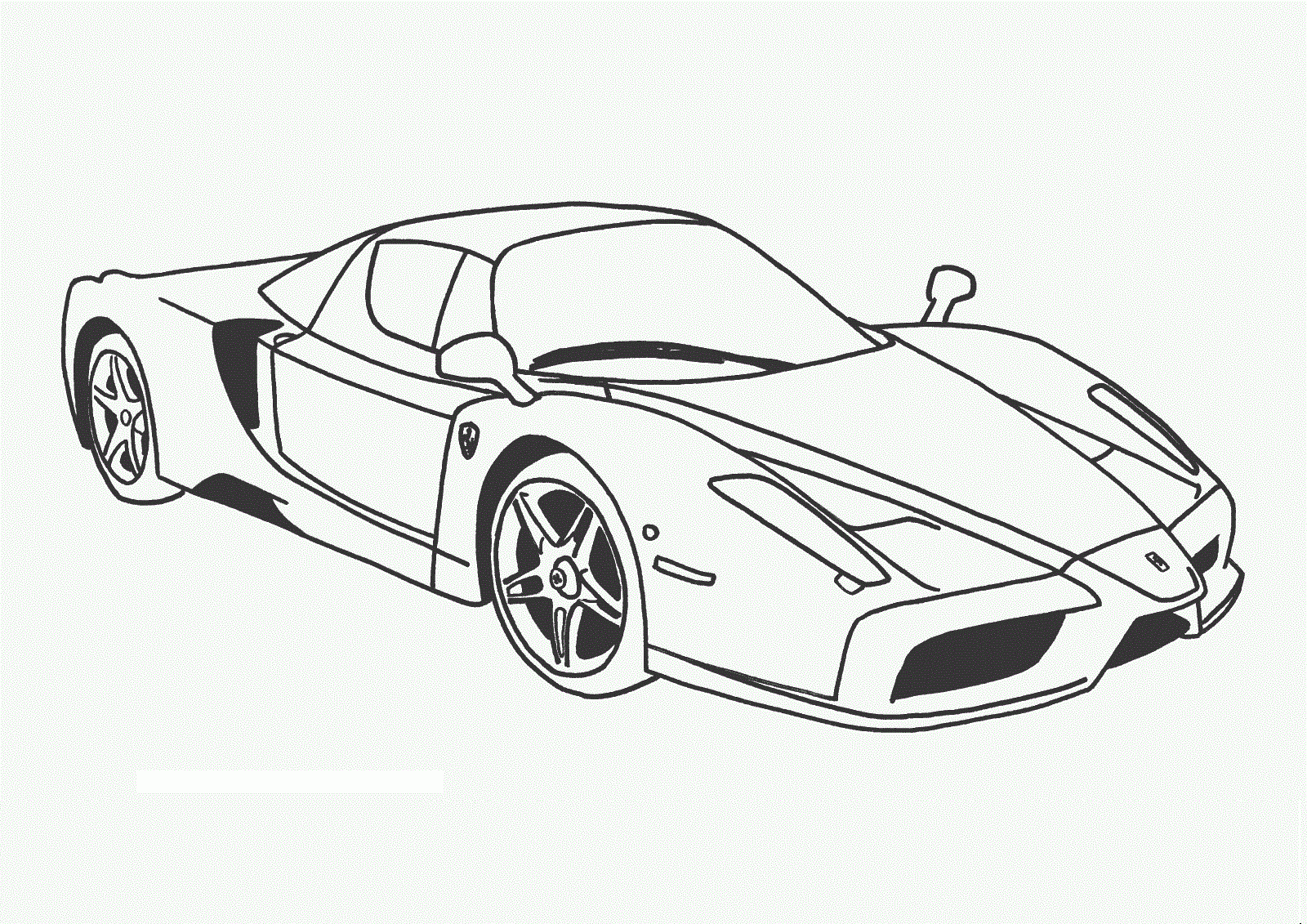 Racecar Coloring Page