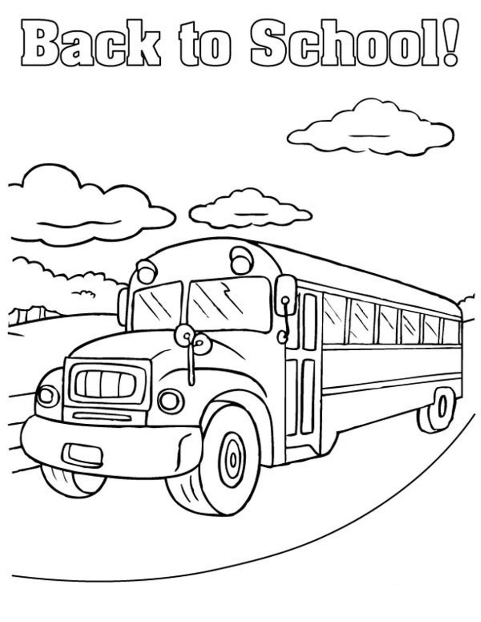 School Bus Coloring Page