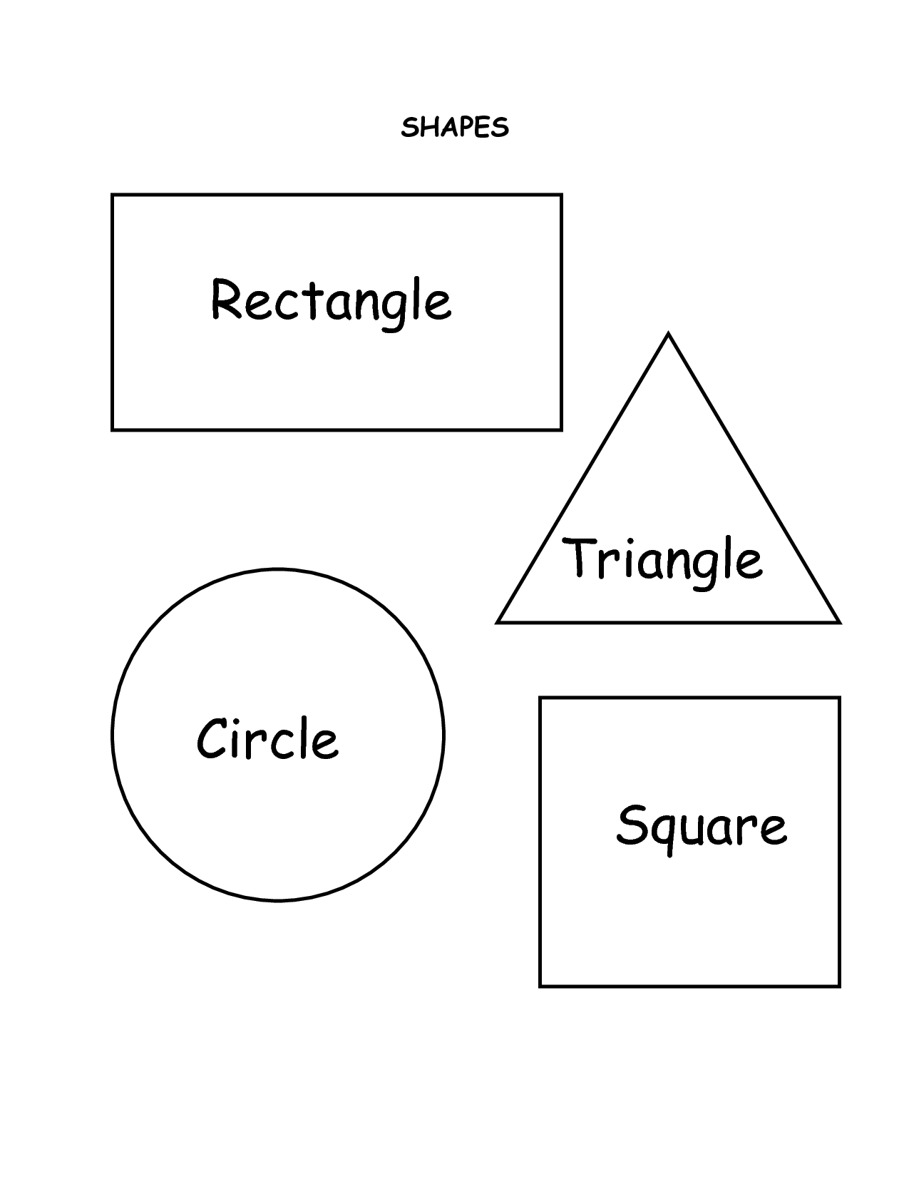 Free Printable Shapes Coloring Pages For Kids