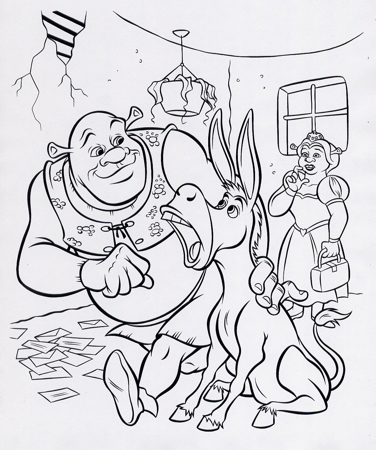 Free Printable Shrek Coloring Pages For Kids