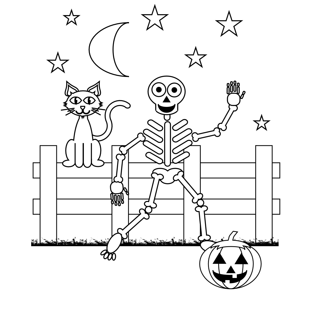 Skeleton Coloring Pages