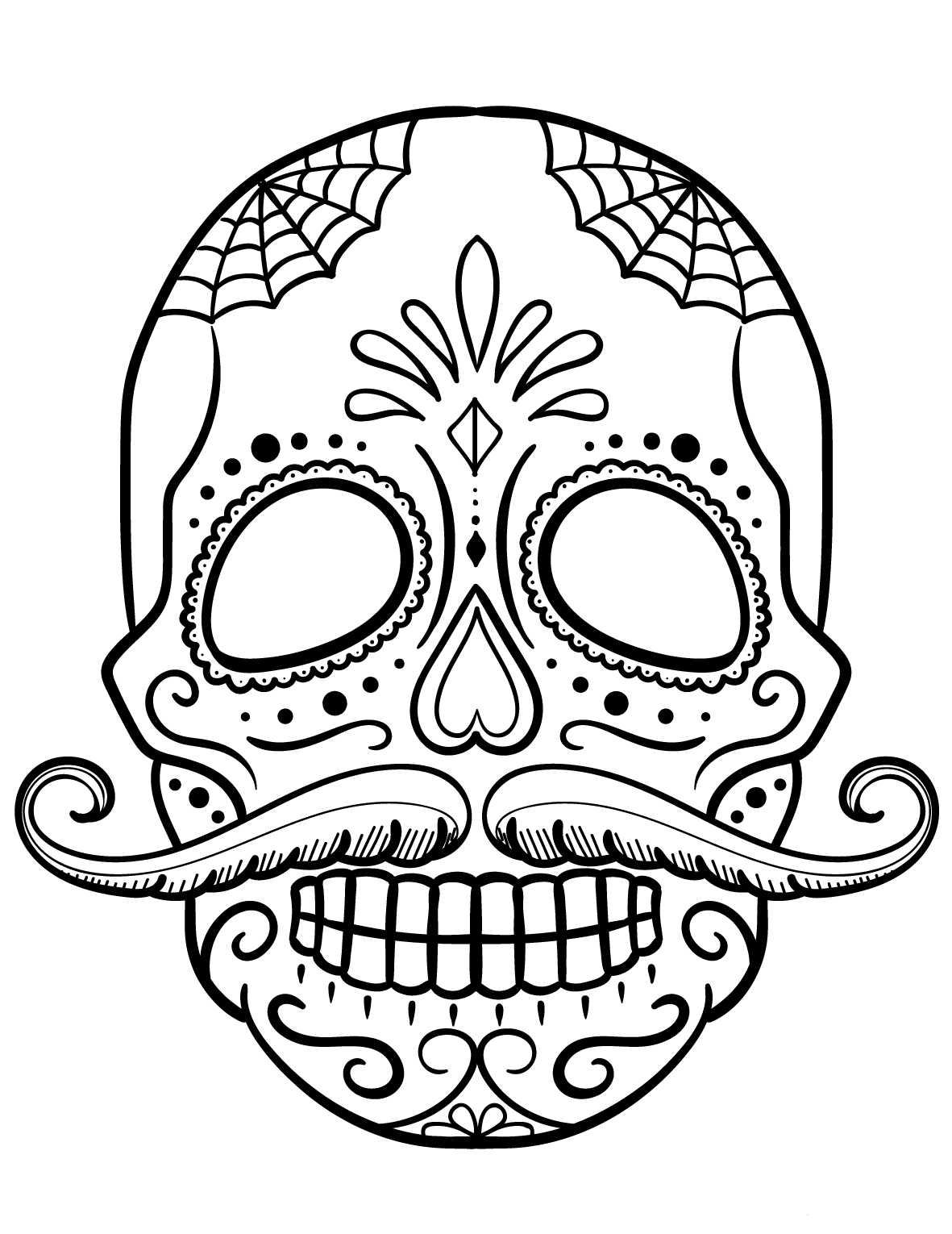 Free Printable Skull Coloring Pages