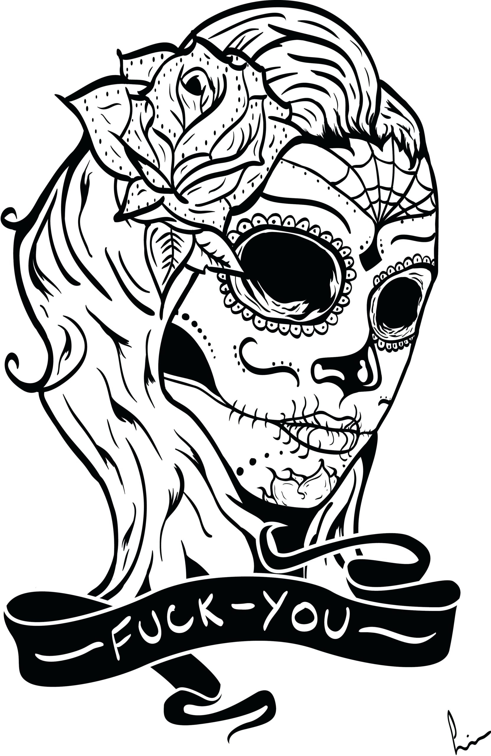Free Printable Skull Coloring Pages