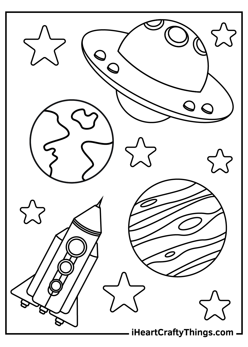Free Printable Space Coloring Sheets