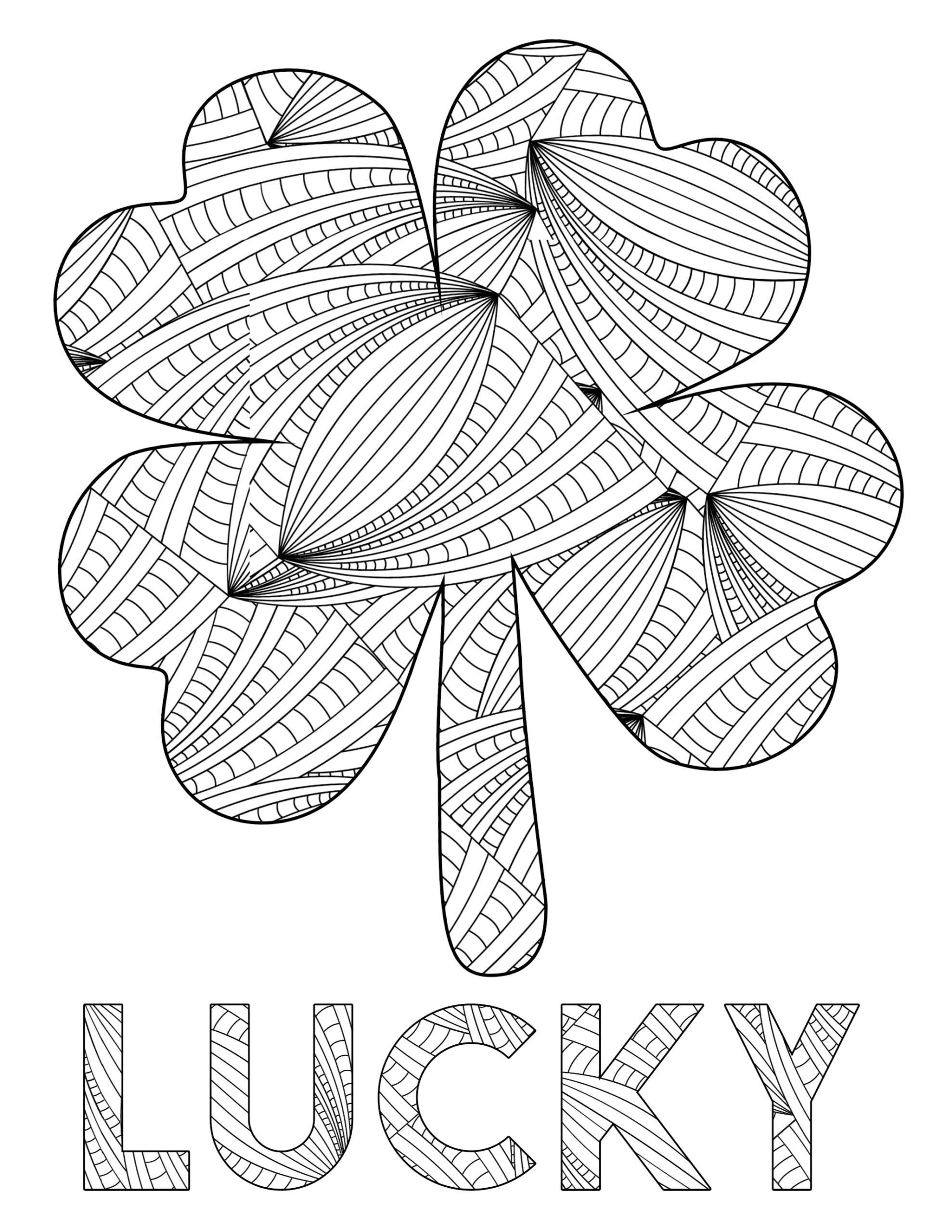 Free Printable St Patrick S Day Coloring Sheets Paper Trail Design