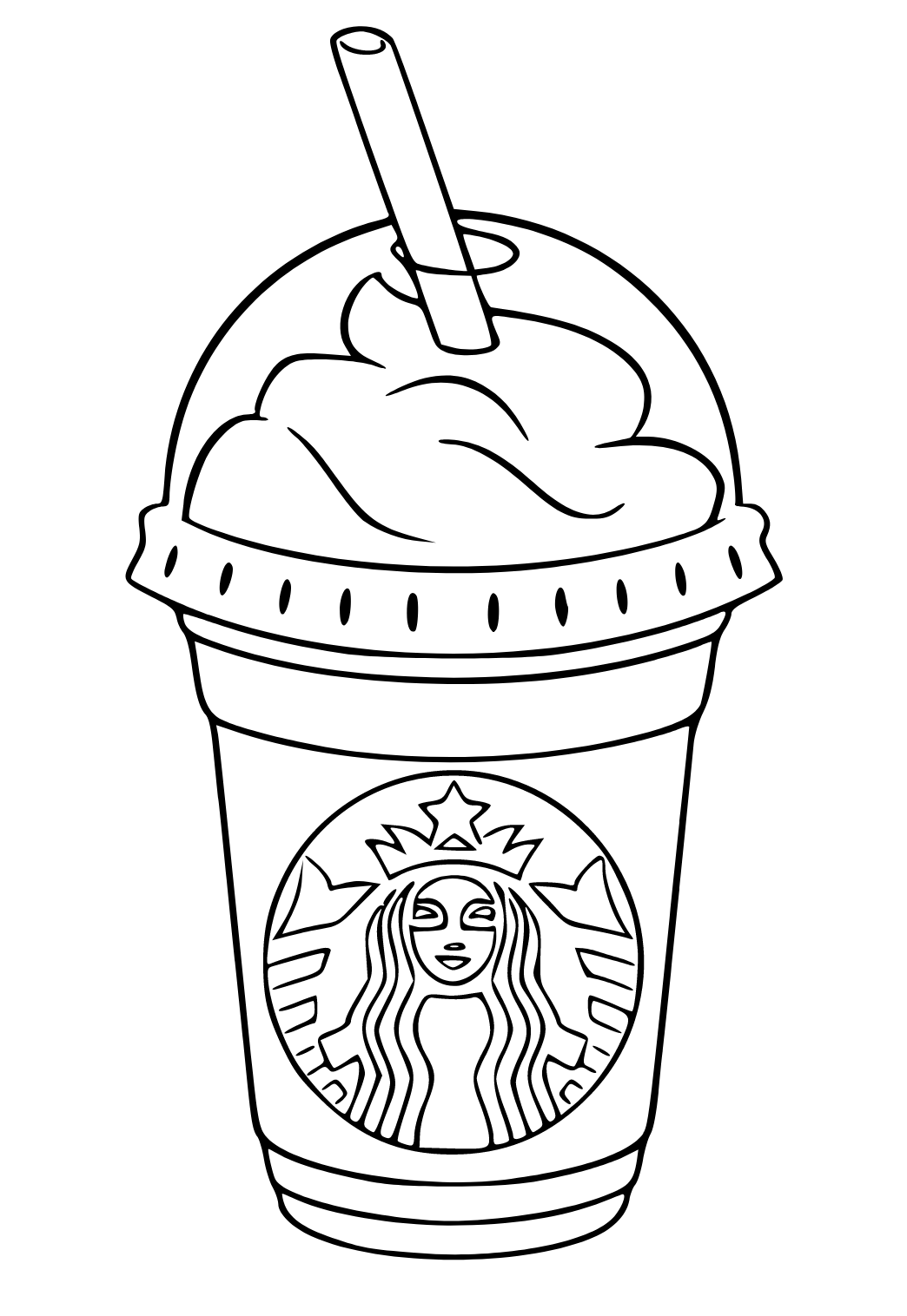 Free Printable Starbucks Real Coloring Page For Adults And Kids Lystok