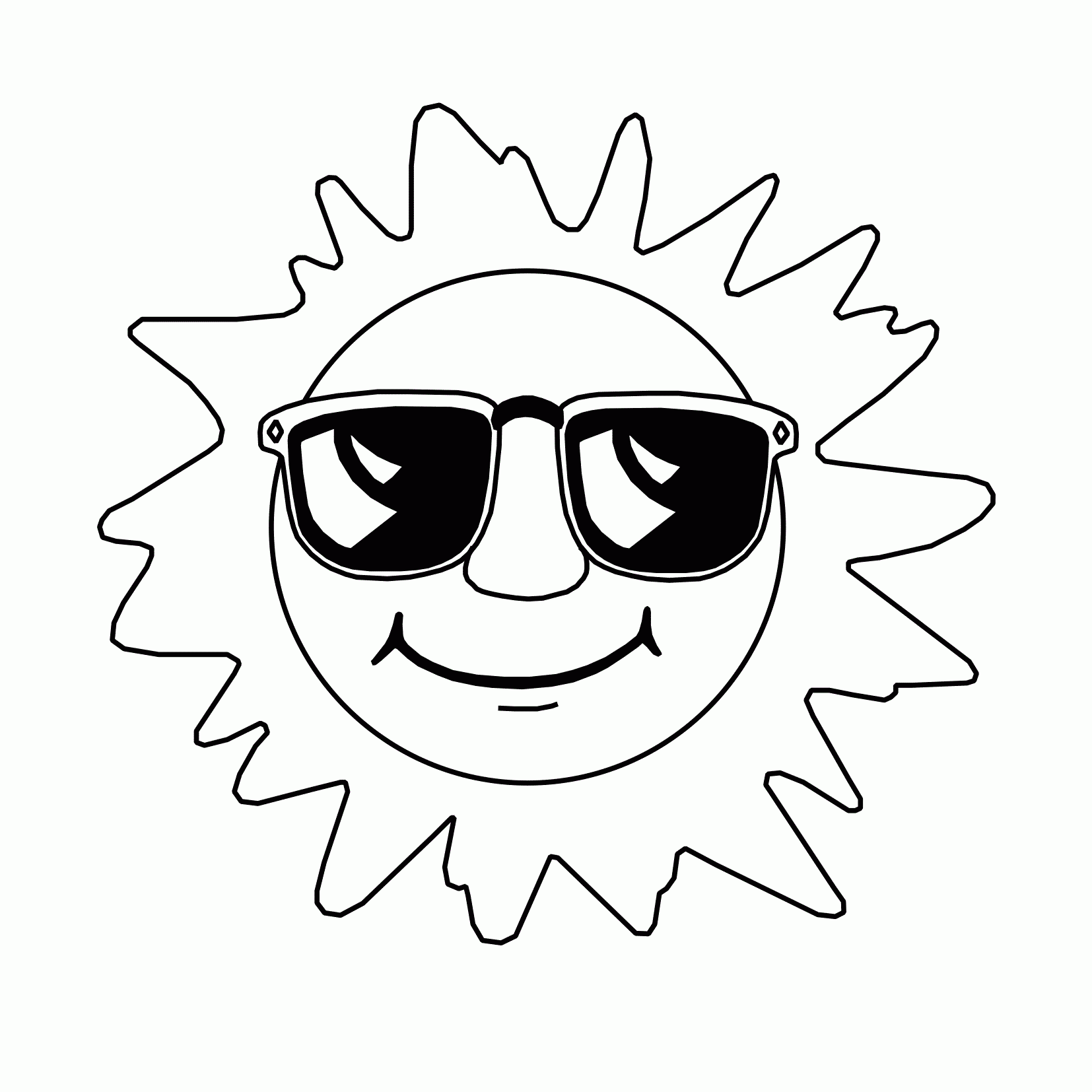 Free Printable Sun Coloring Pages For Kids
