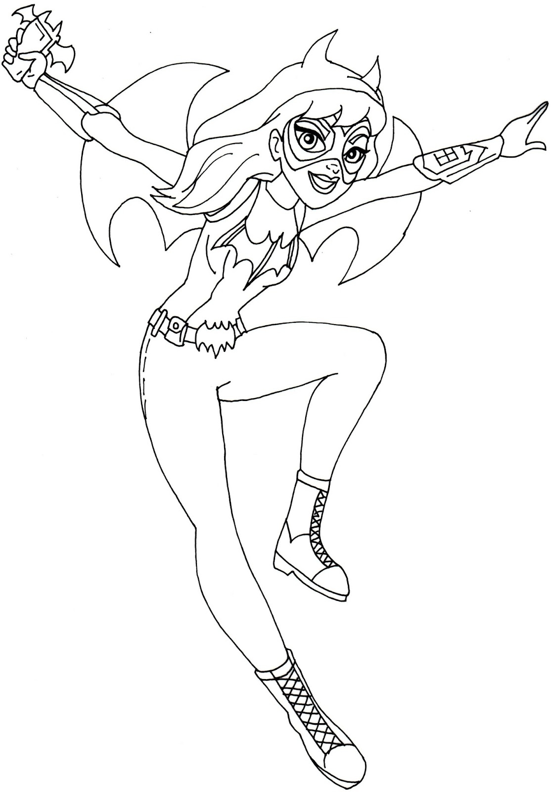 Free Printable Super Hero High Coloring Pages Batgirl Super Hero High Coloring Page