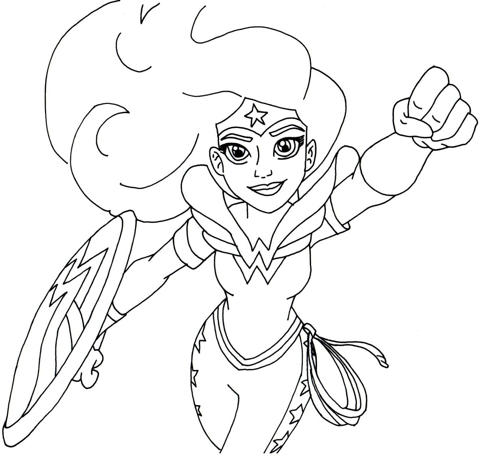 Free Printable Super Hero High Coloring Pages Wonder Woman Super Hero High Coloring Page