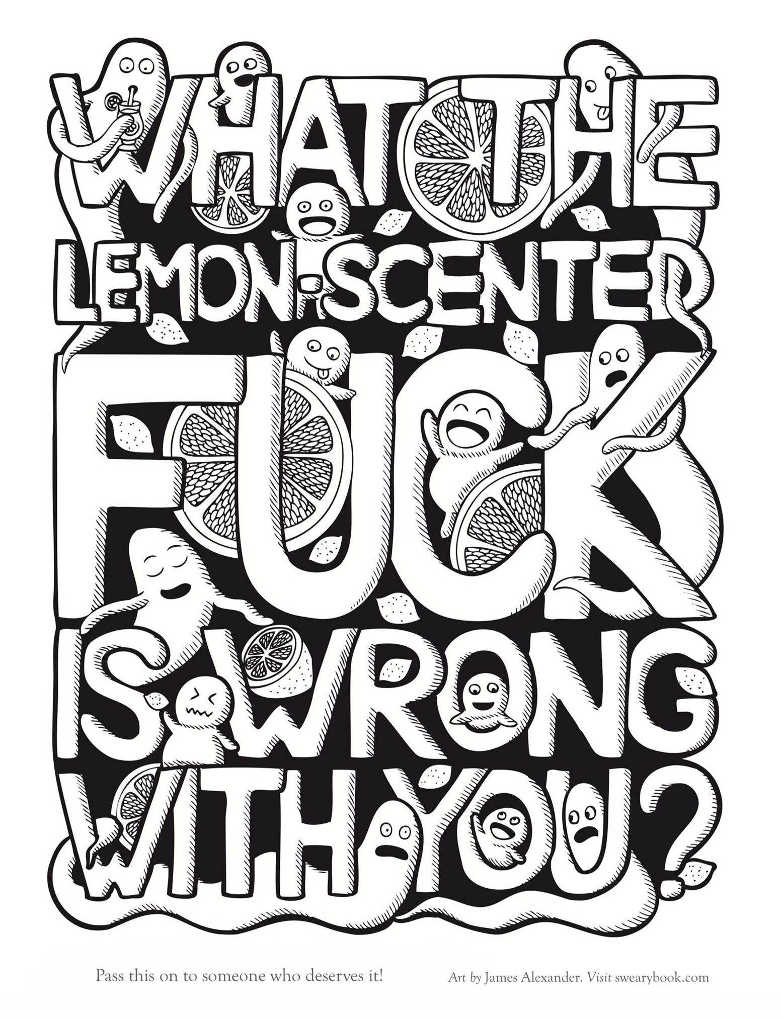 Printable Coloring Pages Swear Words
