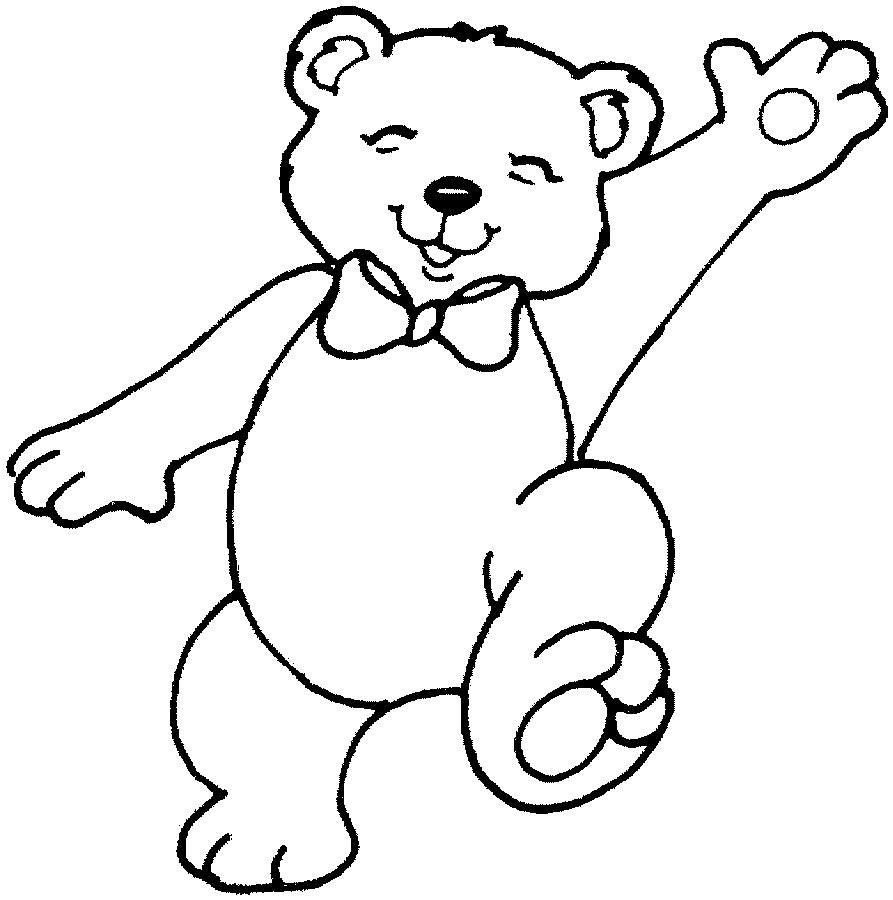 Teddy Bear Coloring Page