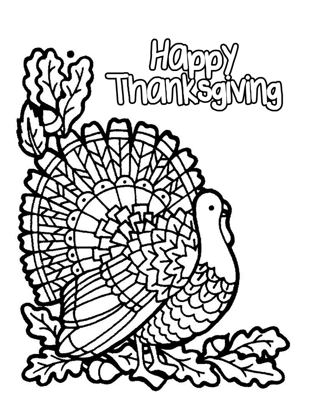 Thanksgiving Coloring Pages Free