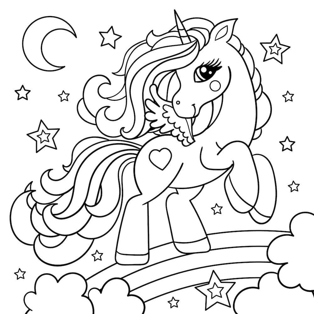 Free Printable Unicorn Colouring Sheets Printable Form Templates And Letter