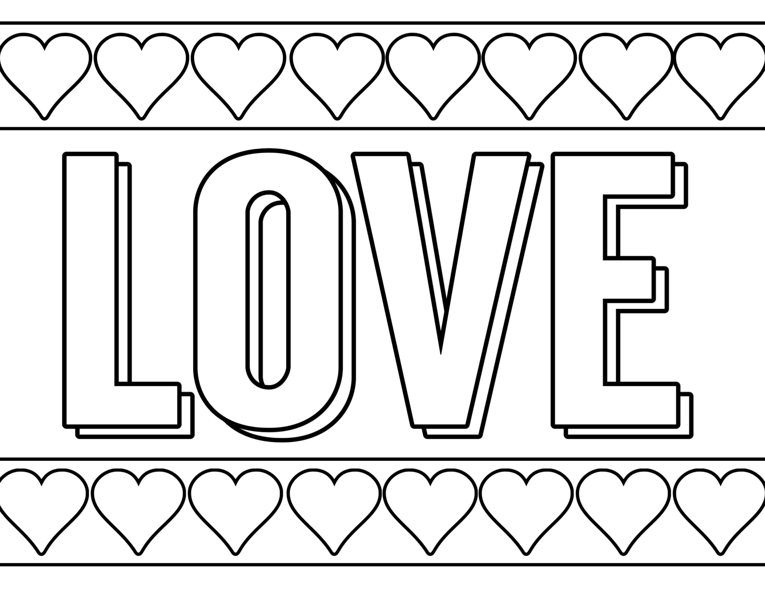 Valentine's Day Coloring Page