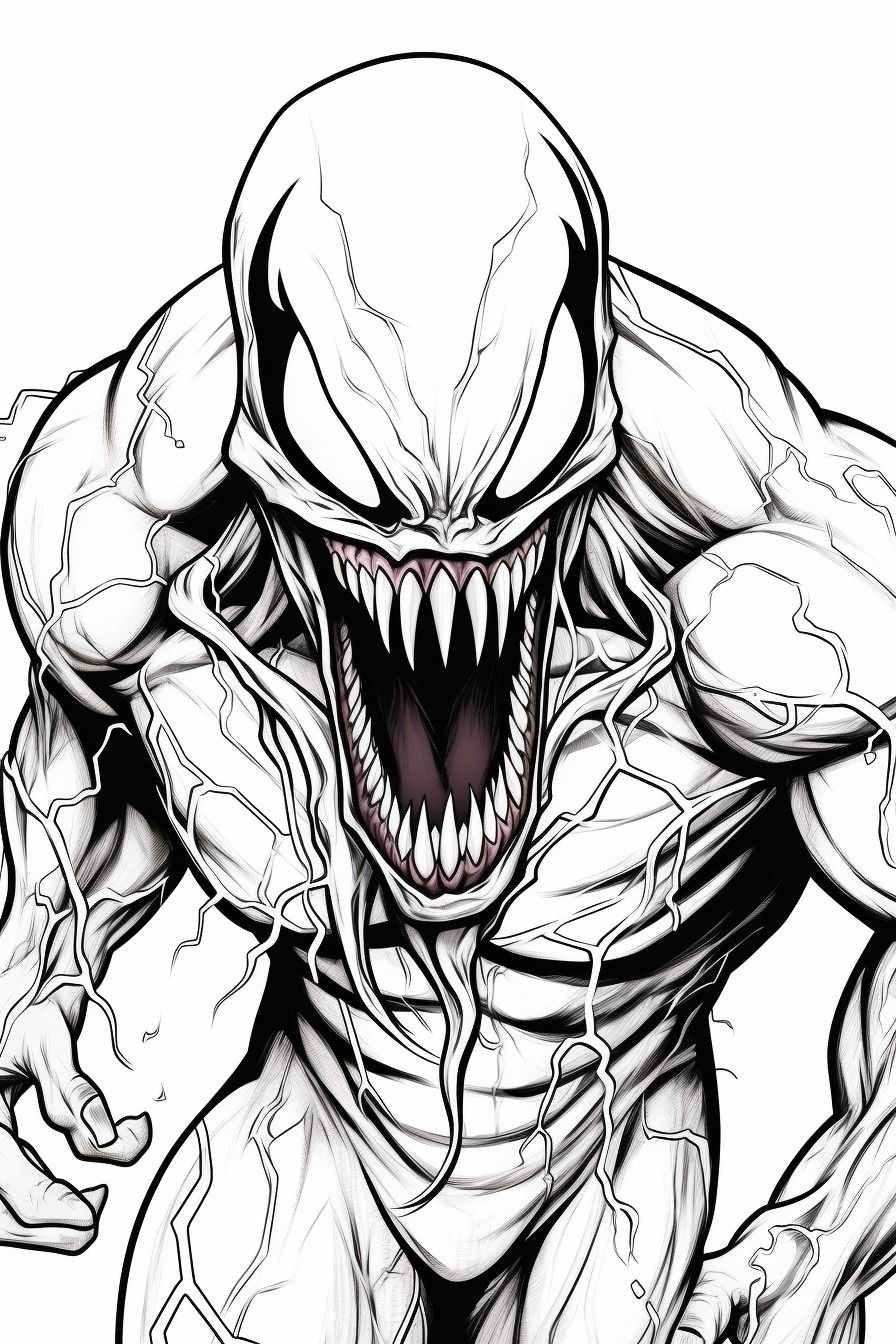 Free Printable Venom Coloring Pages For Kids Adults Coloring Pages Coloring Pages For