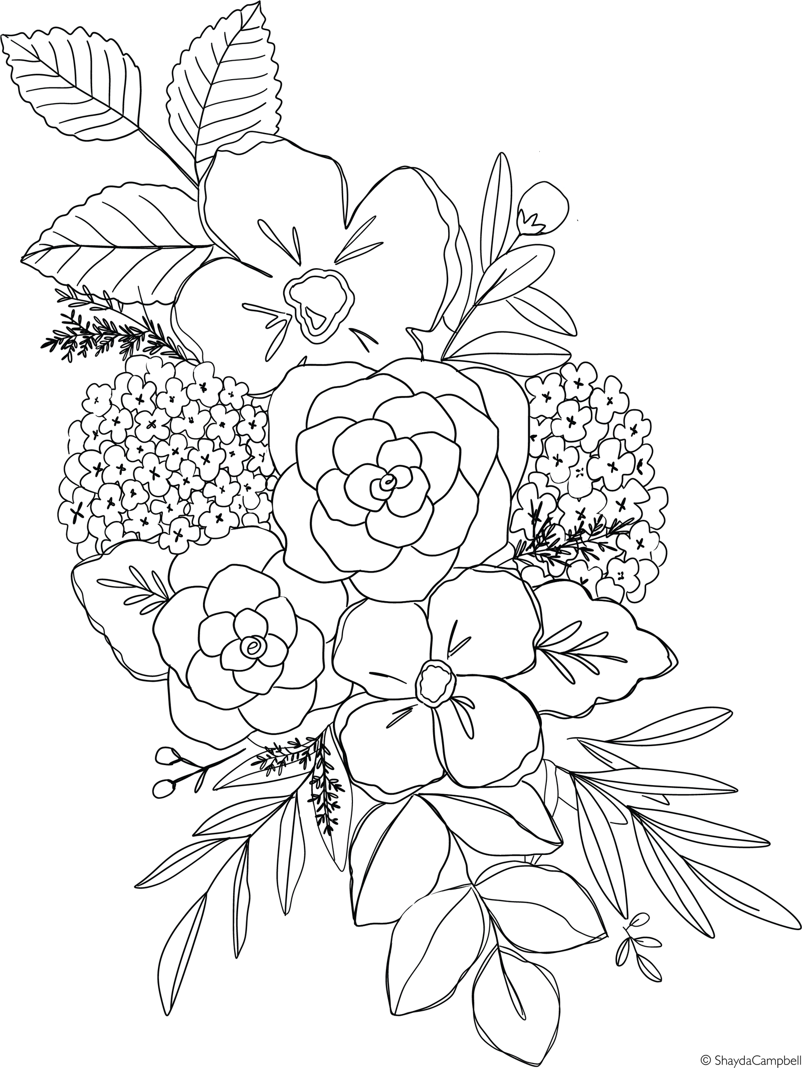 Free Printable Watercolor Coloring Pages
