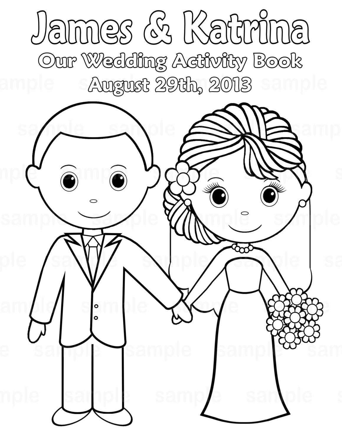 Free Printable Wedding Coloring Book For Kids Wedding With Kids Wedding Coloring Pages Free