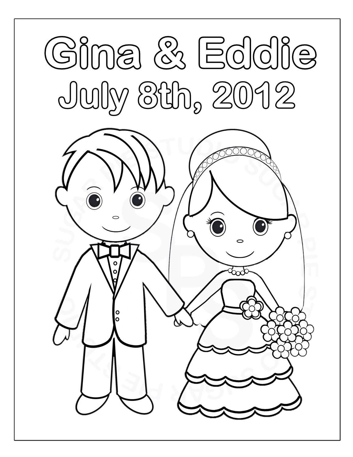Free Printable Wedding Coloring Pages