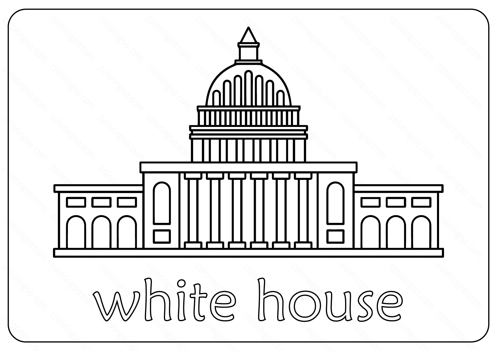Free Printable White House Coloring Pages Vector House Colouring Pages House Colouring