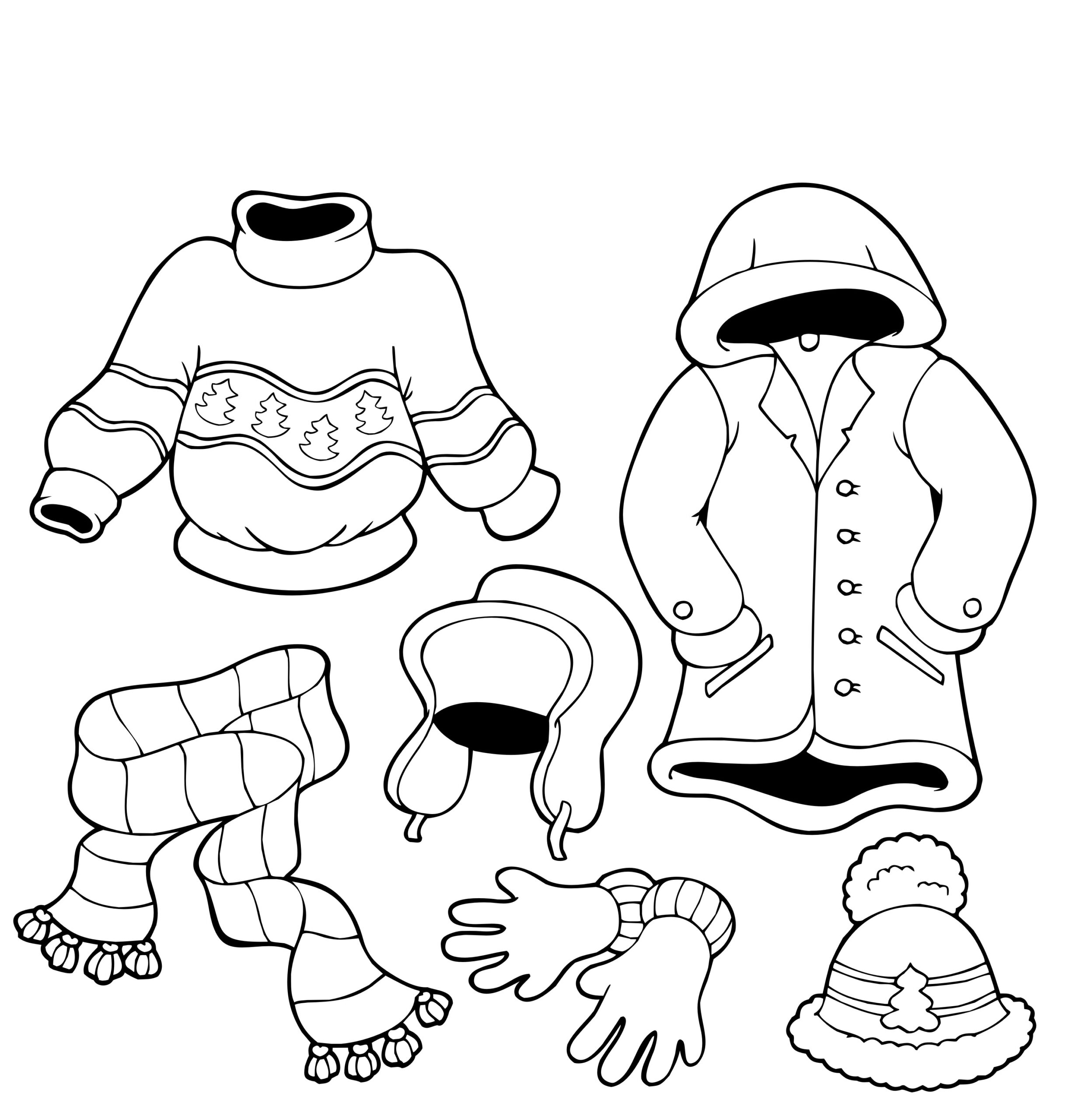 Winter Coloring Pages For Kids
