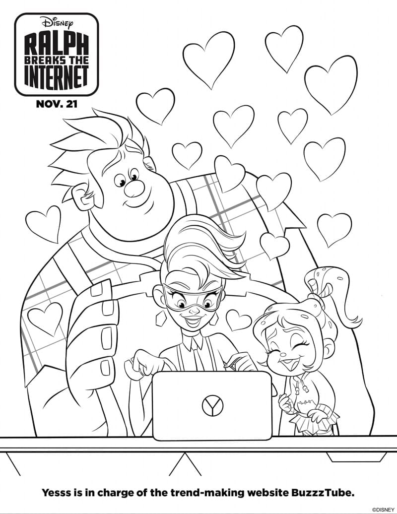 Free Printable Wreck It Ralph Coloring Pages Play Party Plan