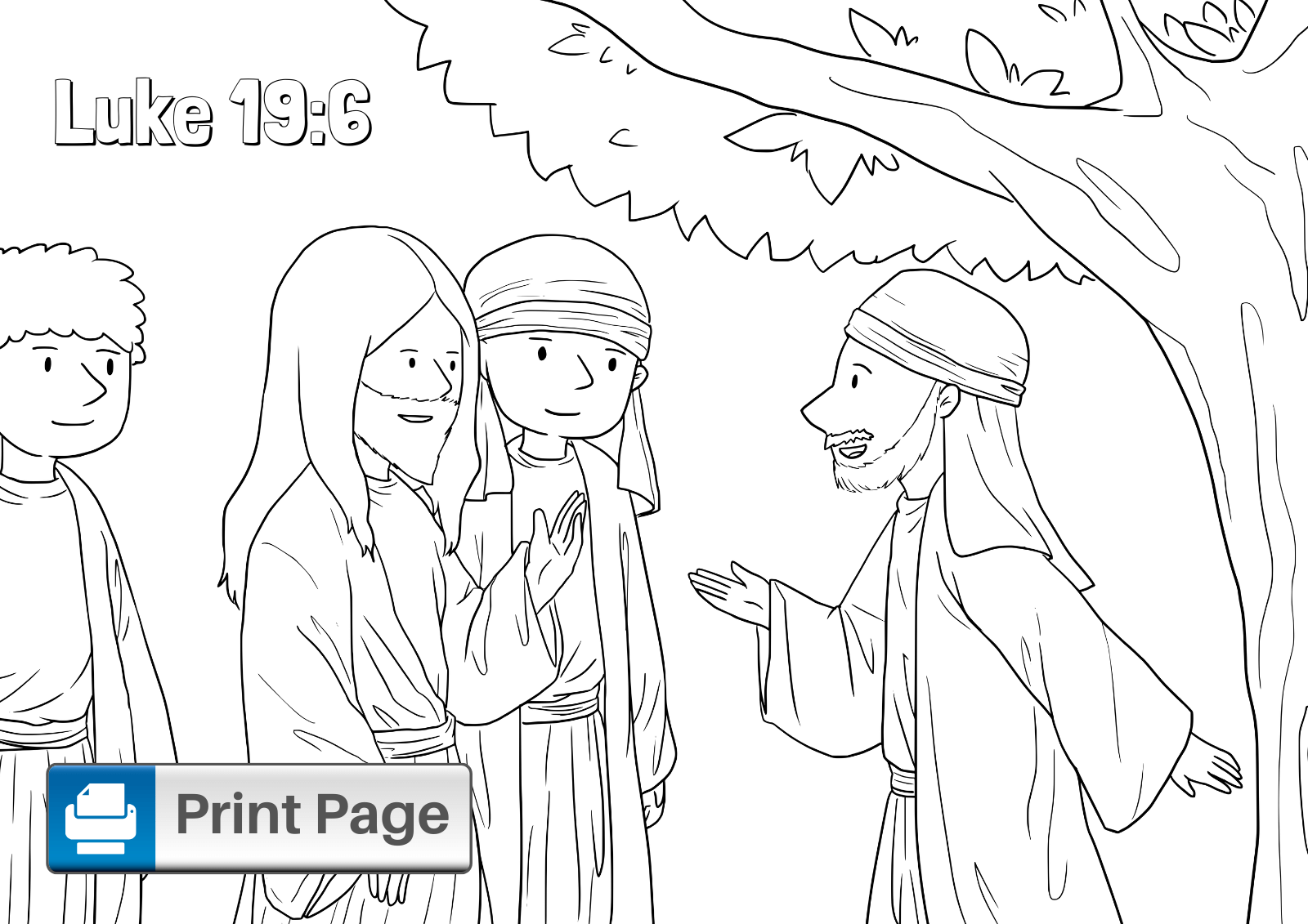 Free Printable Zacchaeus Coloring Pages For Kids ConnectUS
