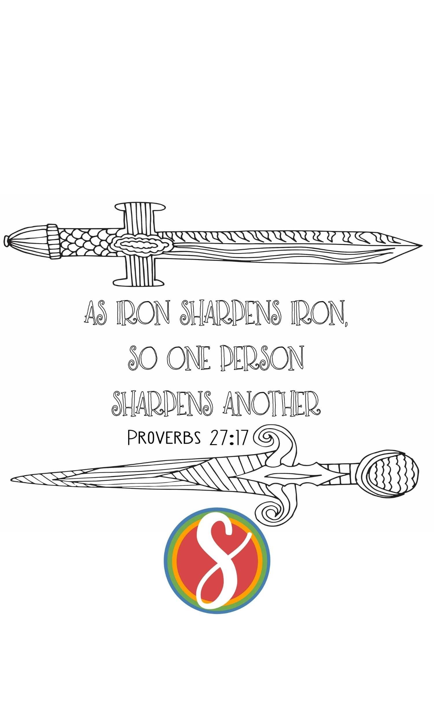 Free Proverbs Coloring Pages Bible Coloring Sheets Stevie Doodles