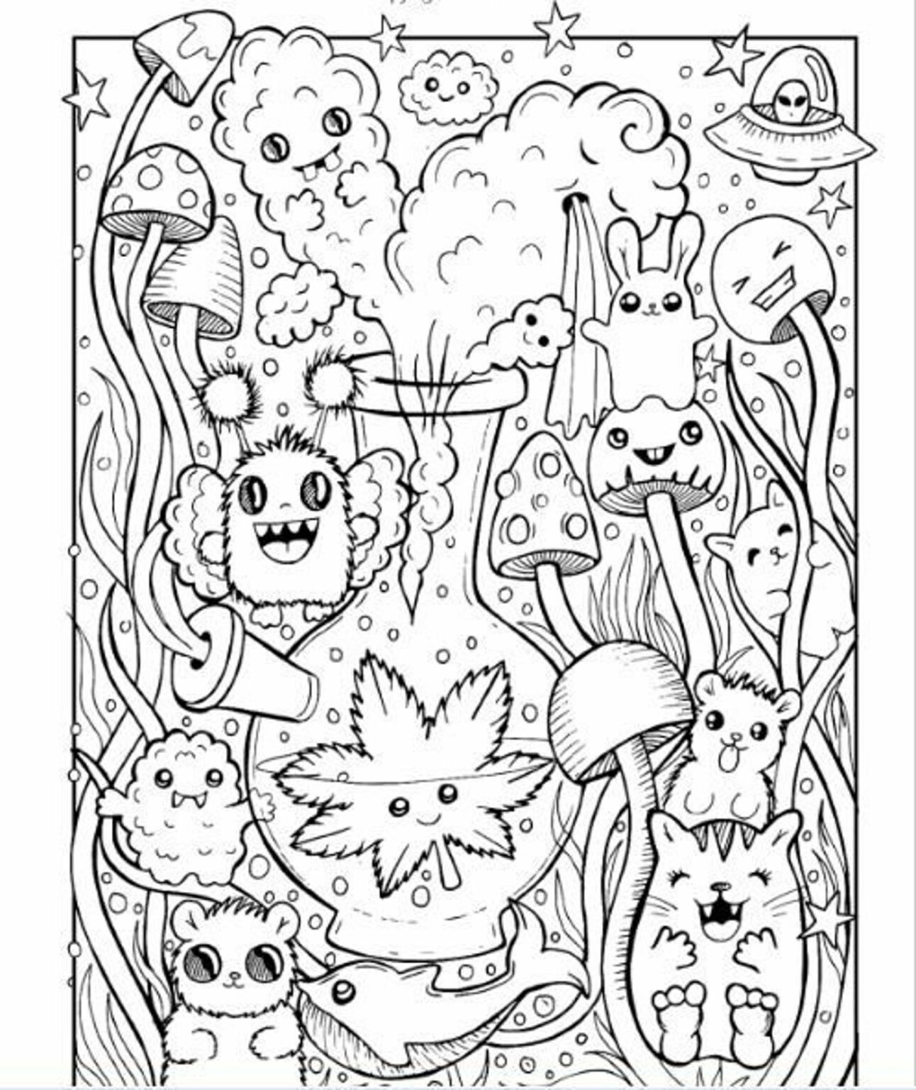 Free Psychedelic Coloring Pages PDF Coloringfolder