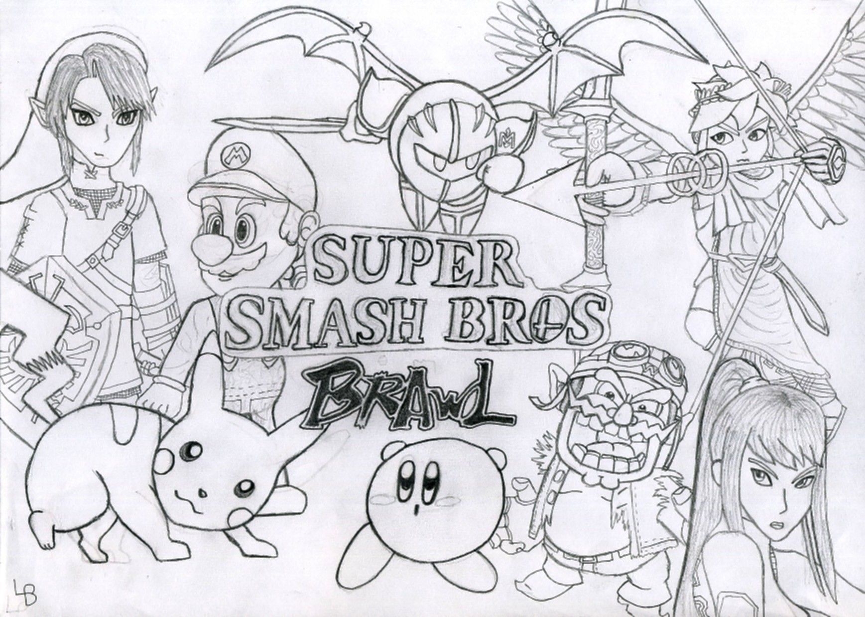 Free Super Smash Brothers Coloring Pages Download Free Super Smash Brothers Coloring Pages Png
