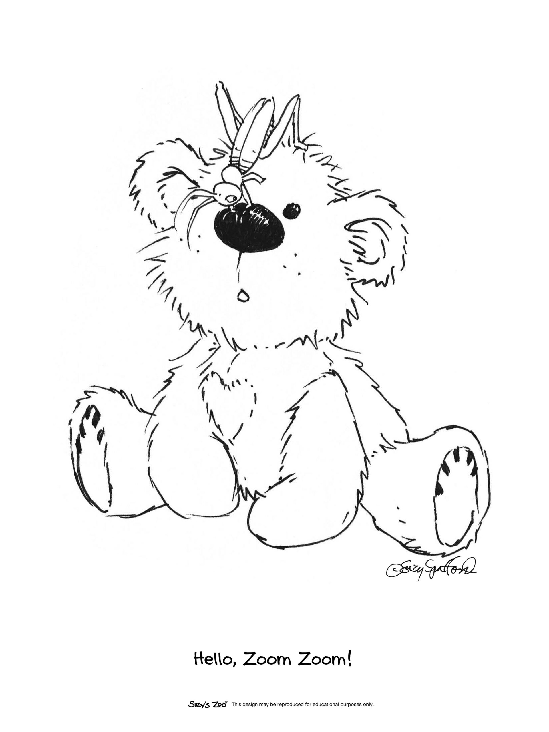 Free Suzy Zoo Coloring Pages Tripafethna