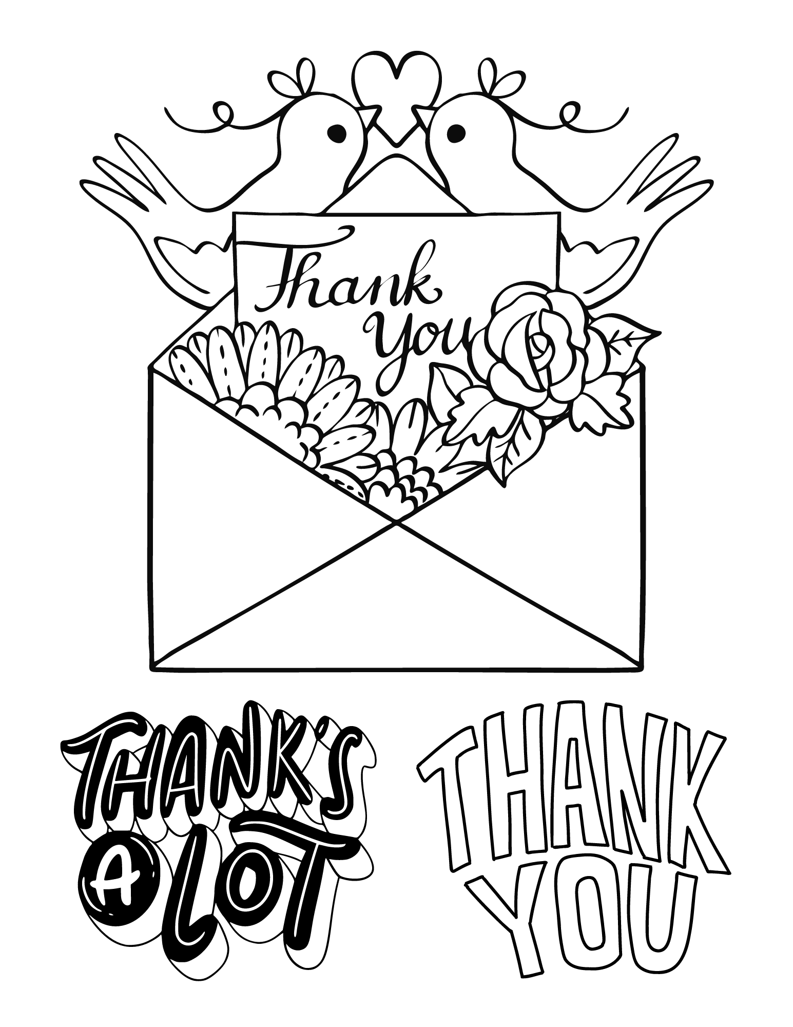 Thank You Coloring Pages