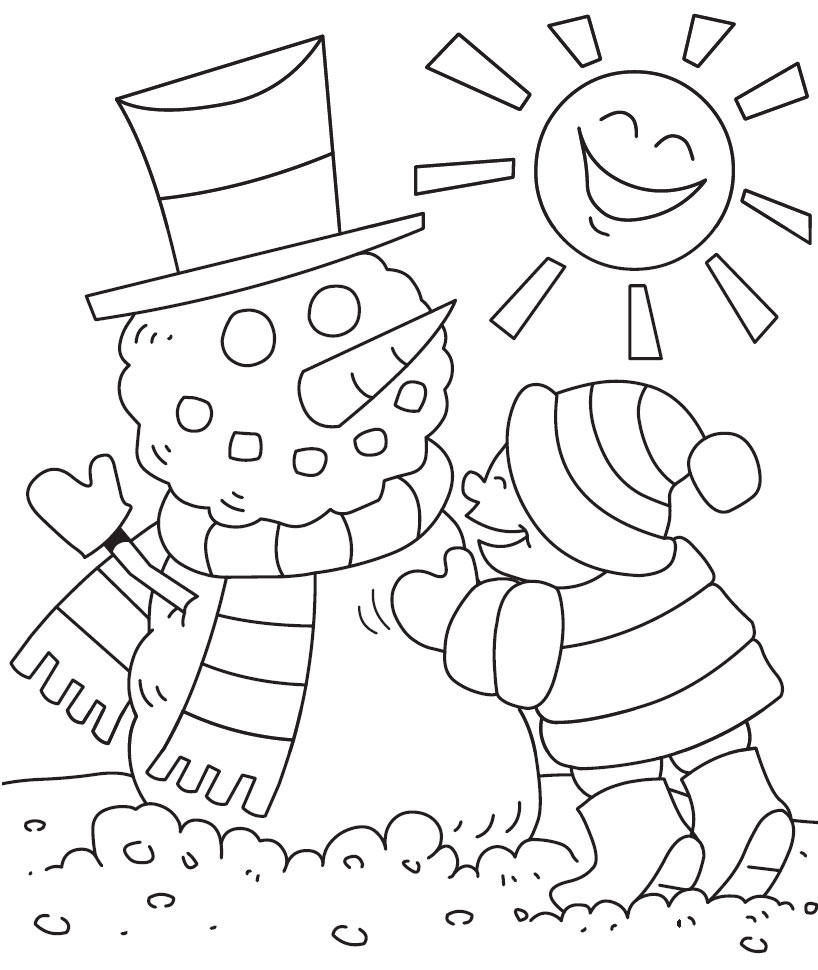 Free Winter Coloring Pages