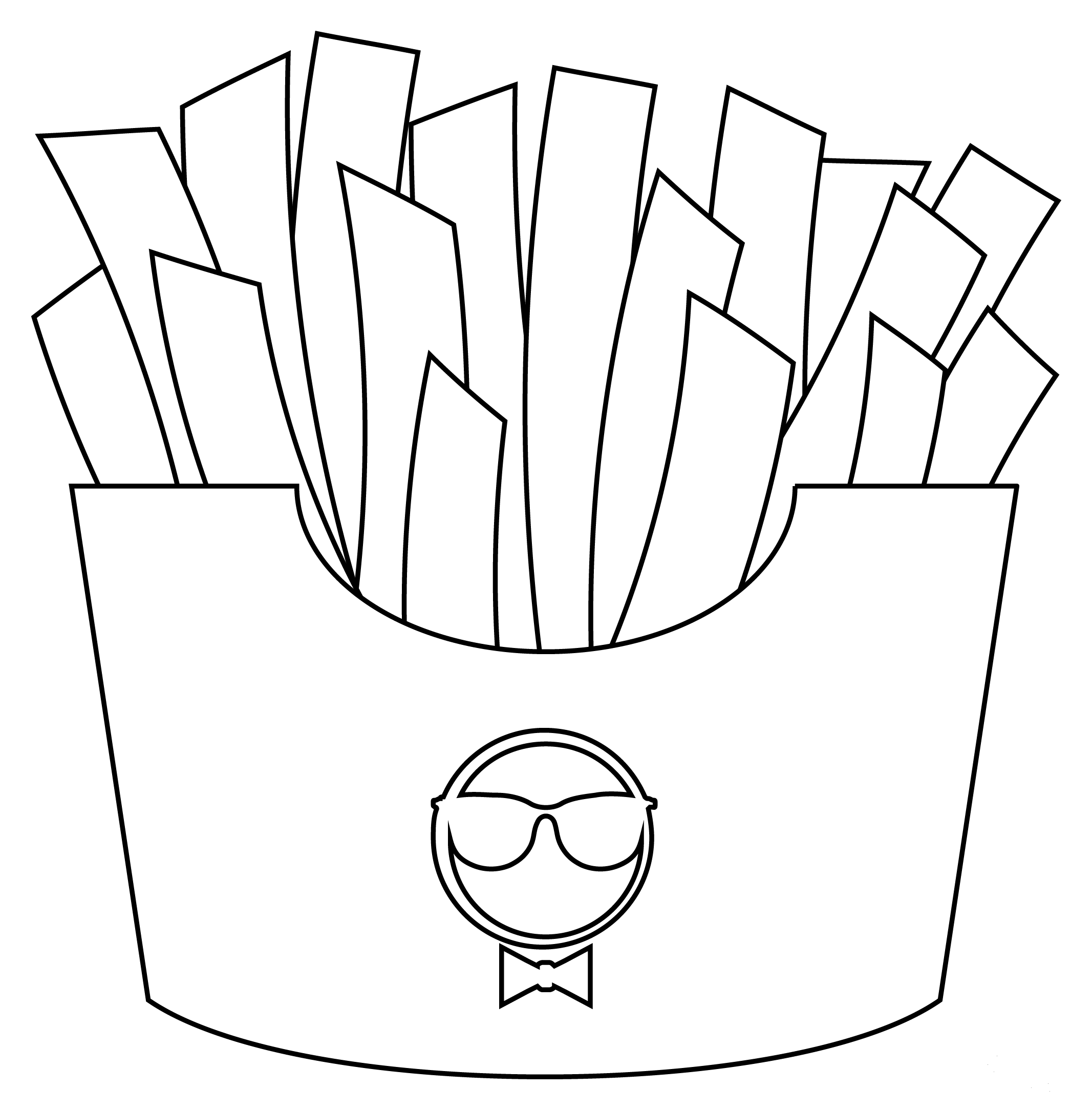 French Fries Coloring Pages