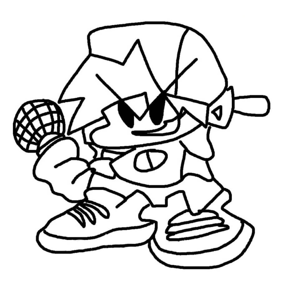 Friday Night Funkin Coloring Pages Printable