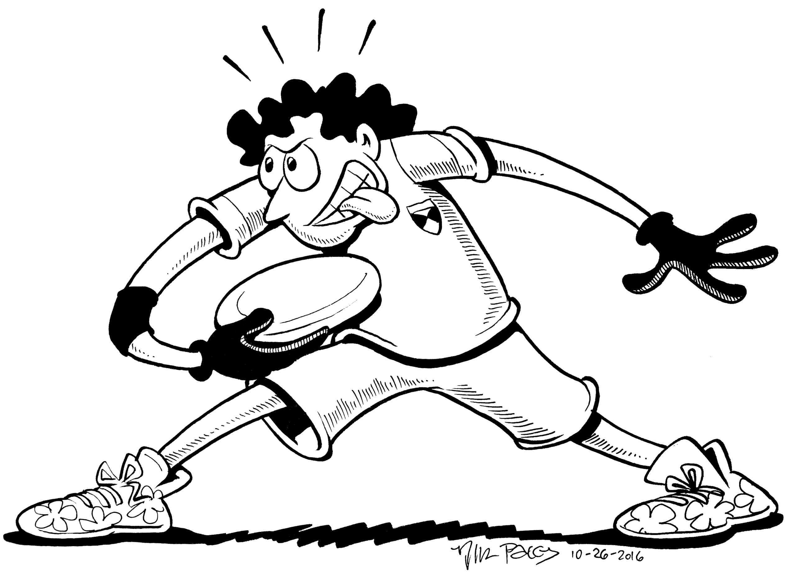 Frisbee Coloring Page Sketch Coloring Page
