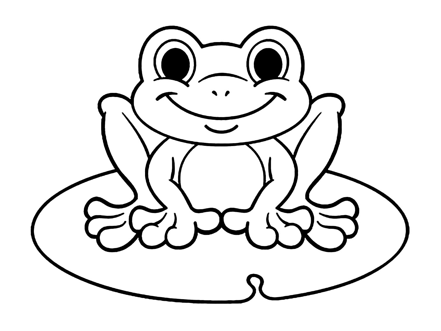 Frog Coloring Page To Print Frog Coloring Pages For Kids