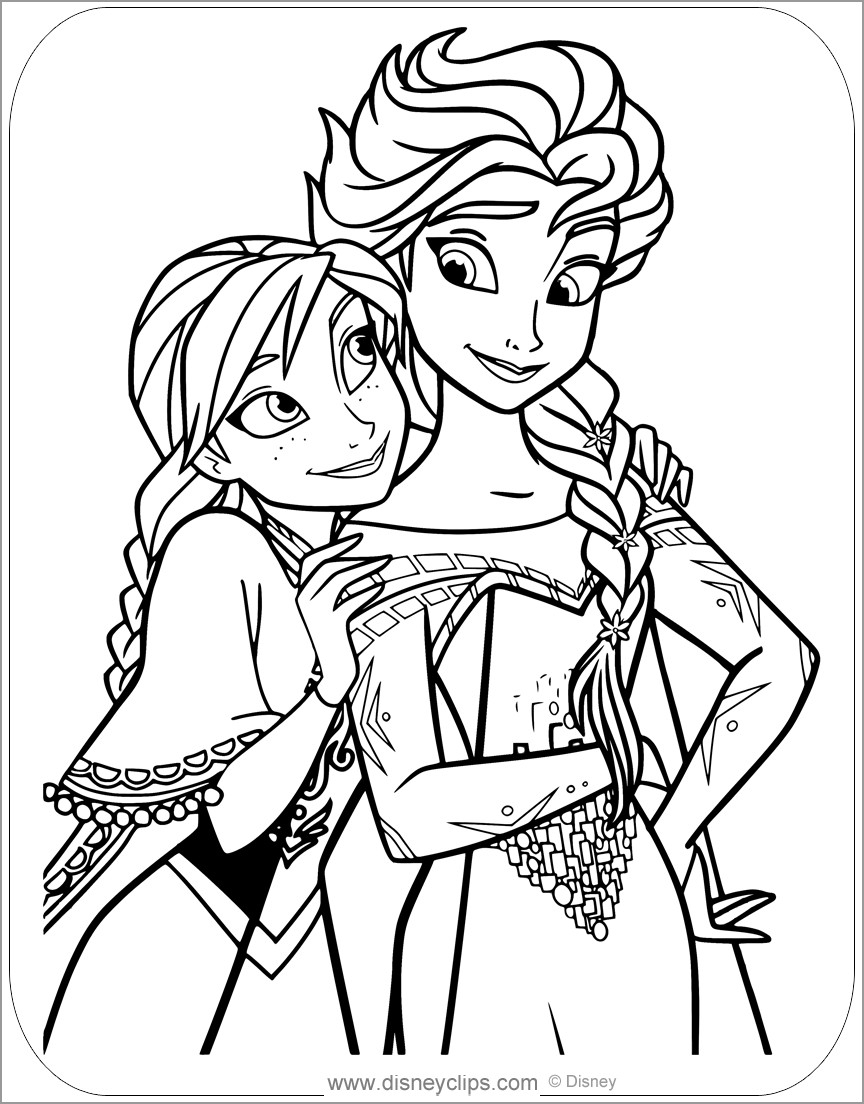 Free Printable Frozen Coloring Page